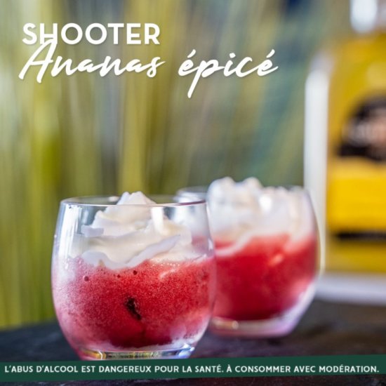 COCKTAIL : SHOOTER ANANAS EPICÉ