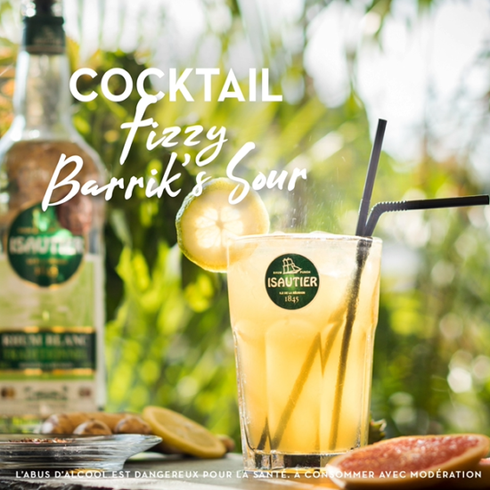 COCKTAIL : LE FIZZY BARRIK’S SOUR