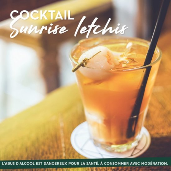 Cocktail : Le Sunrise Letchis