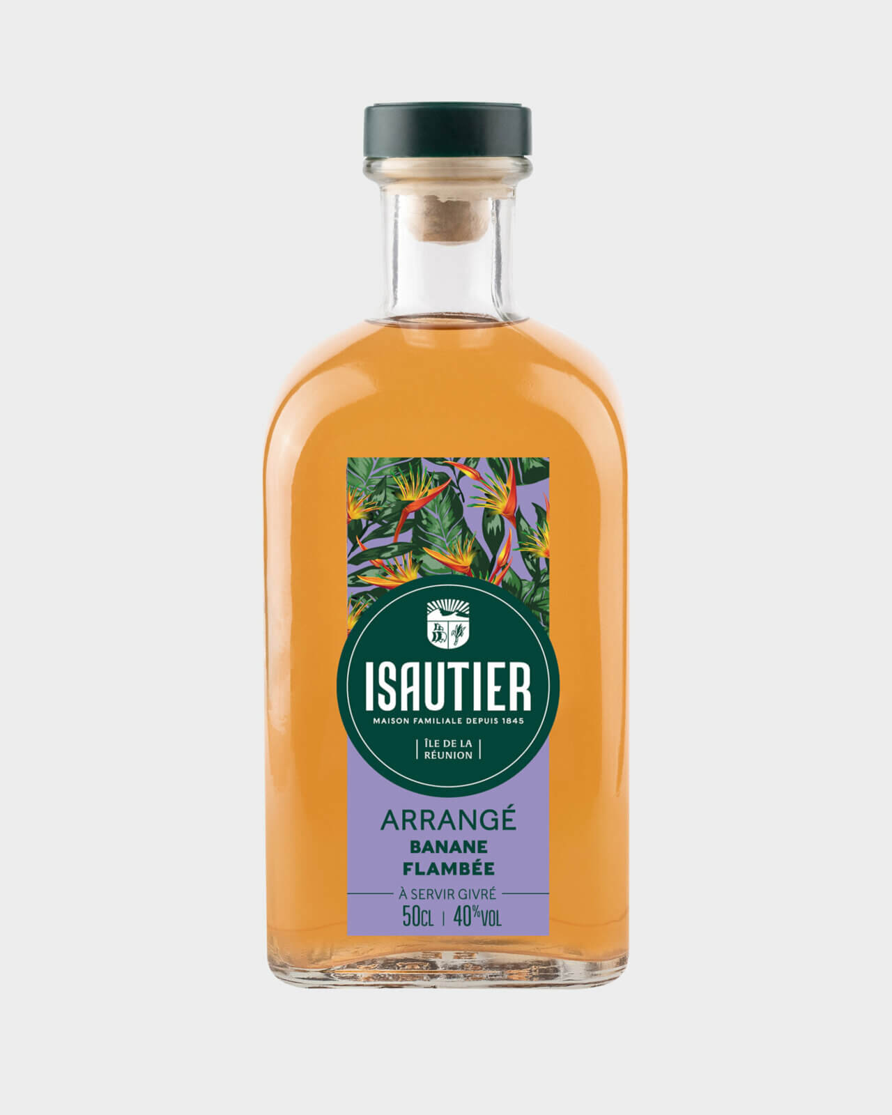Bouteille de rhum arrangé Isautier « Arrangé Banane Flambée »