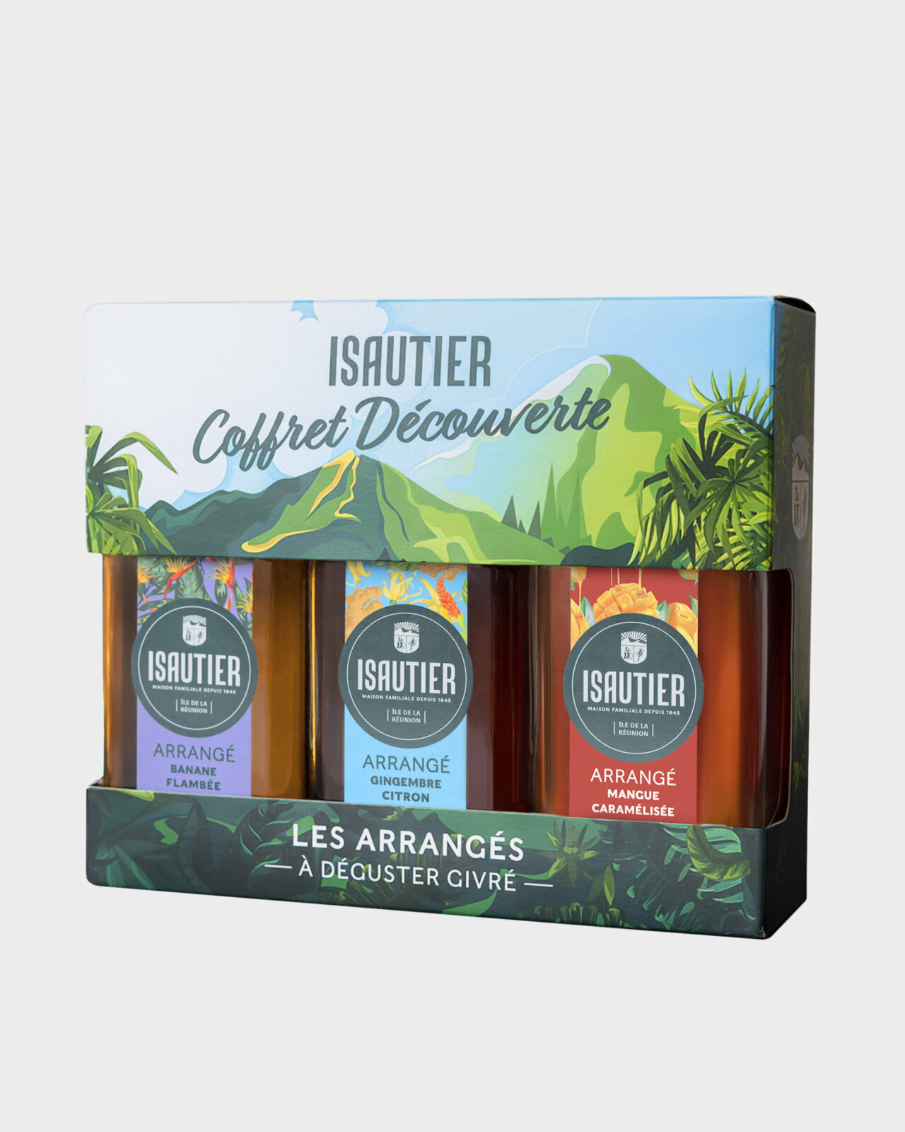Coffret Découverte d’Arrangé Isautier vue de face sur fond neutre.