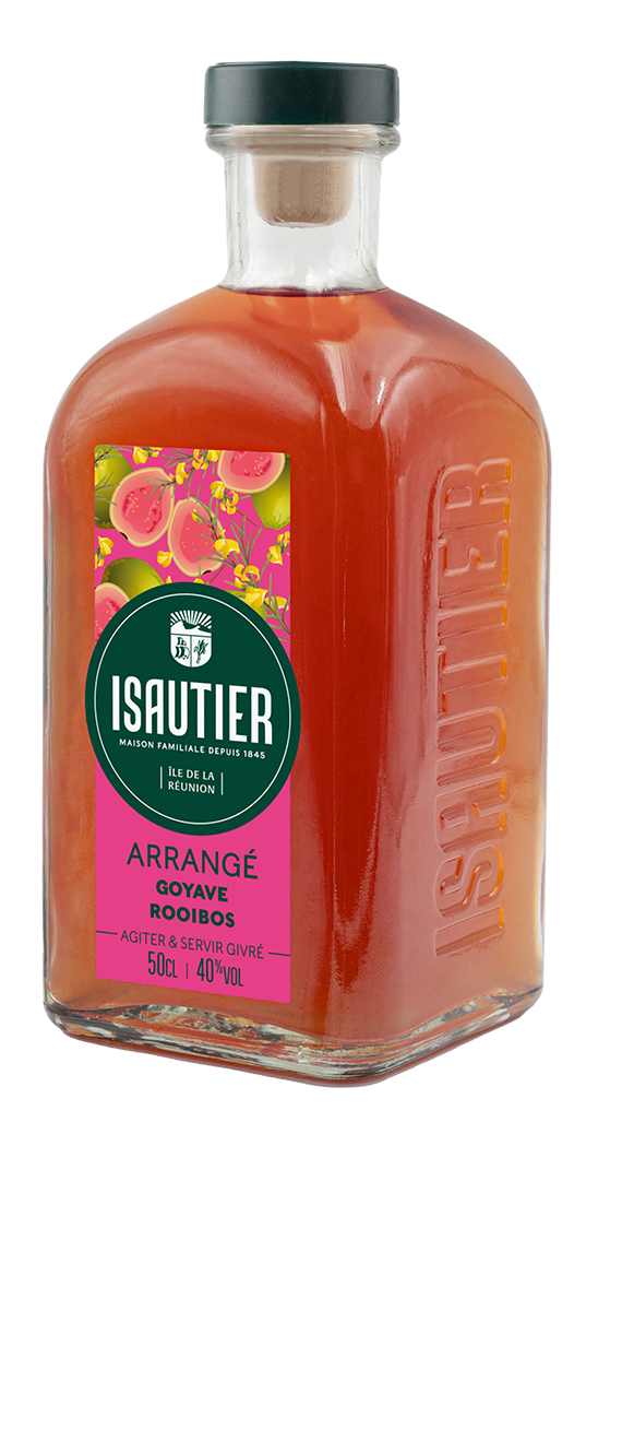 Bouteille de rhum arrangé Isautier « Arrangé Goyave Rooibos »