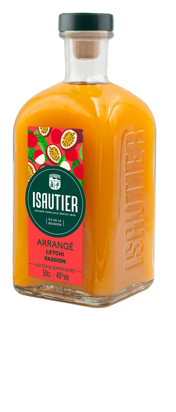 Bouteille de rhum arrangé Isautier « Arrangé Letchi Passion »