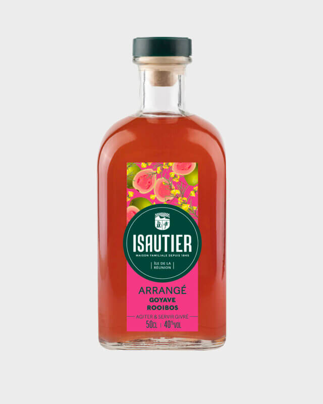 Bouteille de rhum arrangé Isautier « Arrangé Goyave Rooibos »