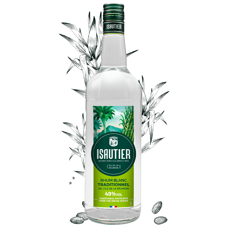 Rhum blanc traditionnel 49%vol