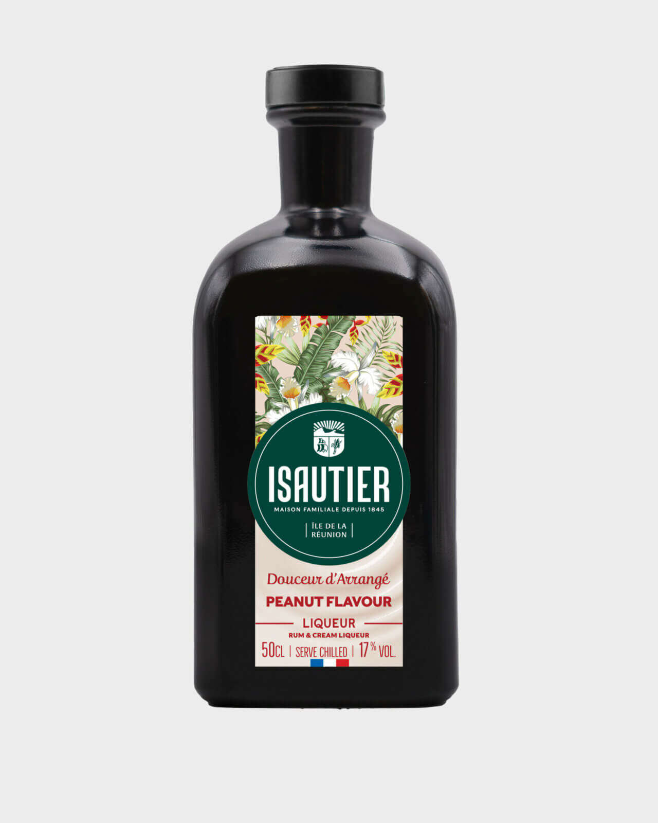 Bottle of Isautier “Douceur d’Arrangé Peanut Flavour” rum