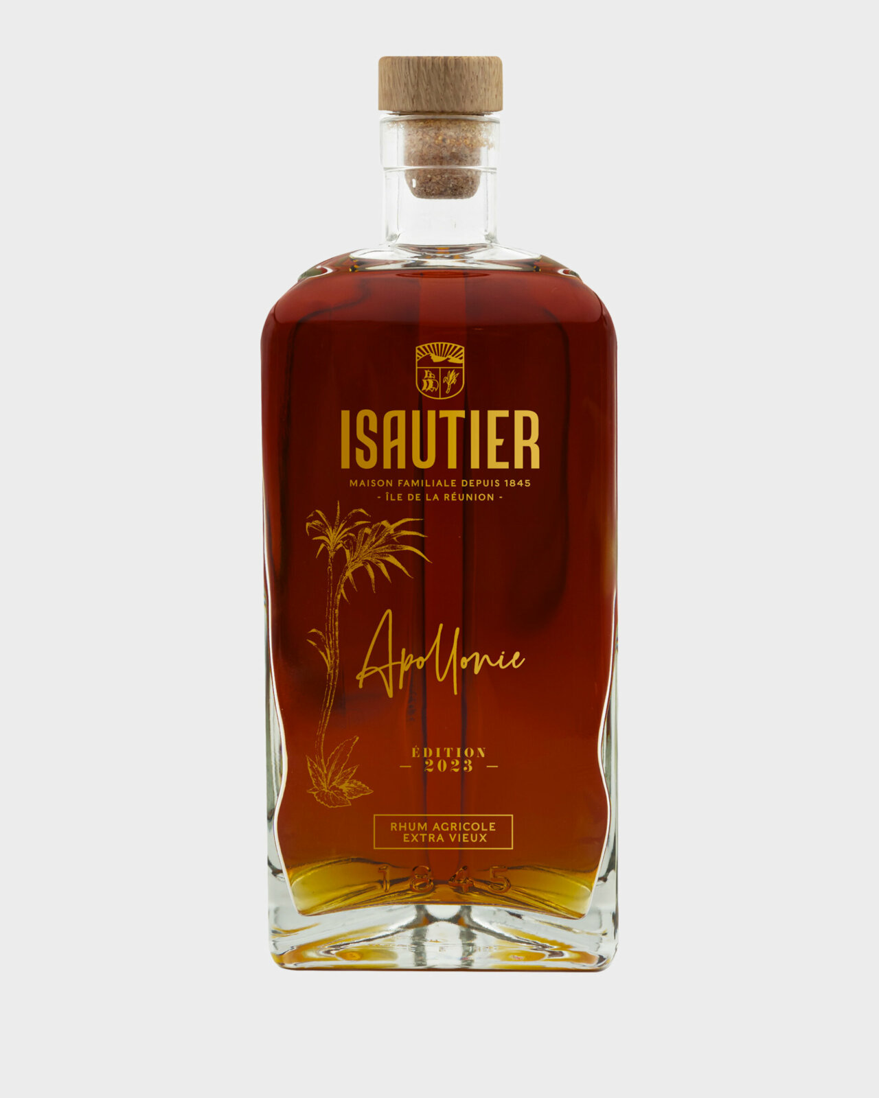 Packshot bouteille Isautier Apollonie rhum agricole Édition 2023
