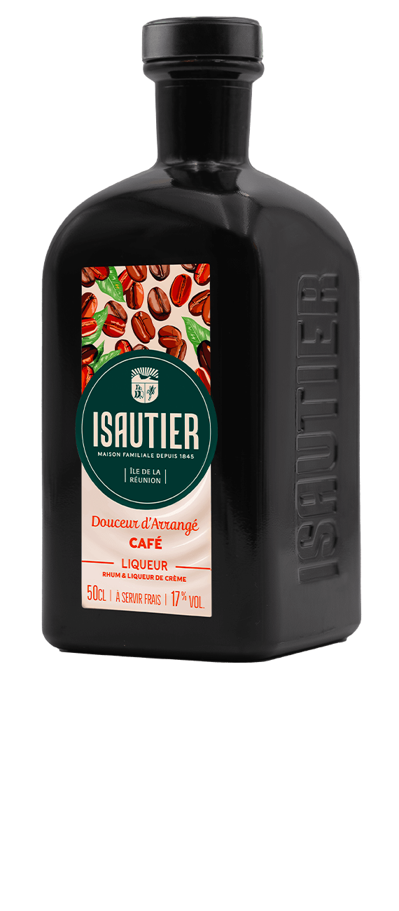 Bouteille de rhum arrangé Isautier « Douceur d’Arrangé Café »